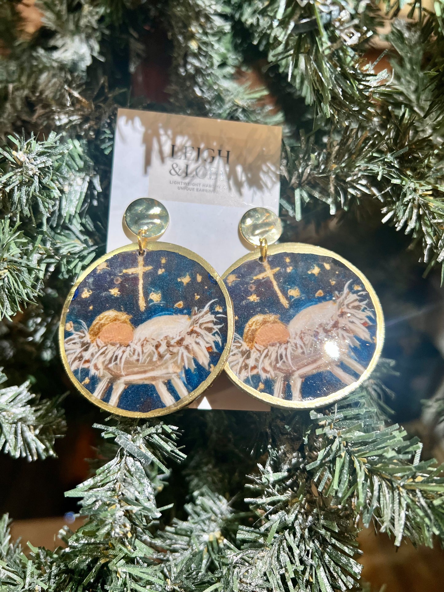 Baby Jesus on Gold Stud