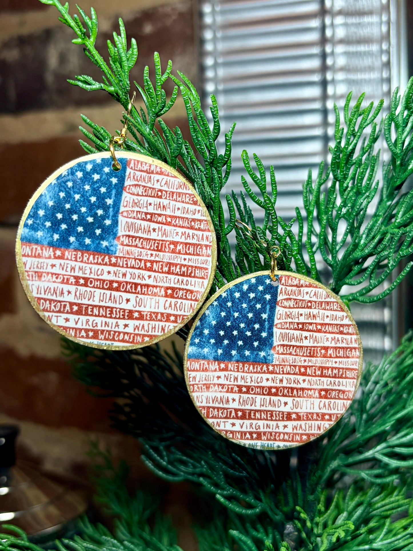 American Flag with States